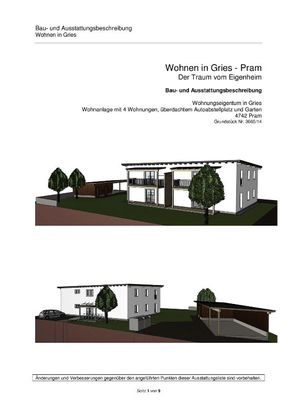 Projekt Eigentumswohnung Pram/ Gries Projekt Eigentumswohnung Pram/ Gries
