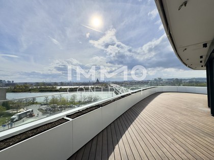Sonnige Vierzimmer-Wohnung mit 105 m² Balkon und Top-Ausstattung an der Neuen Donau