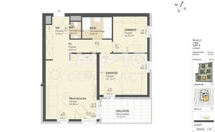 KREMSER WOHNDOMIZIL
3Zi- 74qm- Balkonwohnung, 1.Reihe, Lift, Tiefgarage, in beliebter Grünruhelage