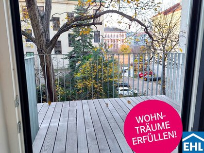 Entspannte Wohnatmosphäre: Wohnung mit Balkon zum Innenhof