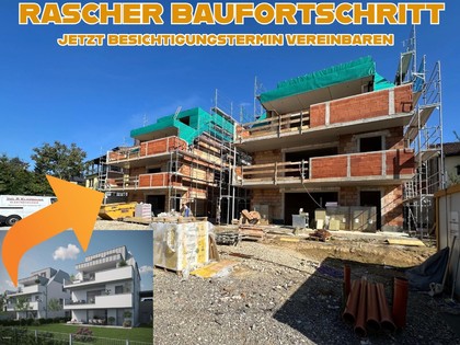 LINZ / FROSCHBERG: RASCHER BAUFORTSCHRITT - DG & EMPORE -EIGENTUMSWOHNUNG ca. 140,26 m² Wohnfläche, 5 Zimmer + Dachterrasse, inkl. Carportstellplatz