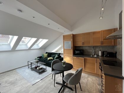 50 m² DG-Studio mit großzügiger 30m²  Sonnenterrasse| bezugsfertig & inkl. Möbel | PROVISIONSFREI
