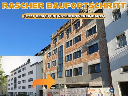 LINZ/URFAHR (Auberg) : NEUBAUPROJEKT - EIGENTUMSWOHNUNG ca. 76,65 m² Wohnfläche, 3 Zimmer + Balkon, inkl.TG-Stellplatz + EIGENGARTEN ca. 148 m2