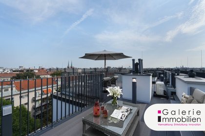 VIDEO - Hochwertiger Erstbezug Top 44: 2 Zimmer inkl. Klima plus 2 Dachterrassen mit 33m² und Rundumblick auf Wien!