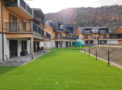 Erstbezug: 3-Zimmer-Maisonette-Wohnung mit einer Wohnfläche von 91,6 m² und zwei Balkonen in der Nähe von Villach.