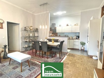 Family idyll on Satzingerweg: Modern 4-room apartment with garden in the 21st district near Upper Old Danube. - WOHNTRAUM