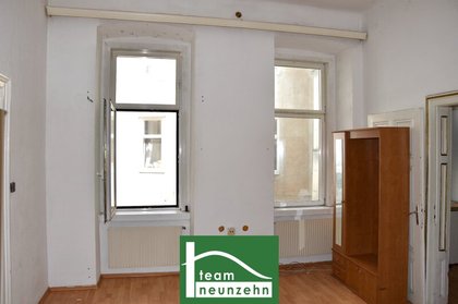 Sanierungsbedürftige Wohnung in Hofruhelage im charmanten Gründerzeithaus nahe der Mariahilferstraße. - WOHNTRAUM