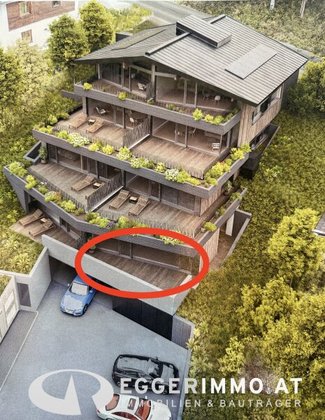 Neubau Wohnung in ruhiger, zentraler Lage in Mittersill zu vermieten, großer Balkon, Tiefgarage