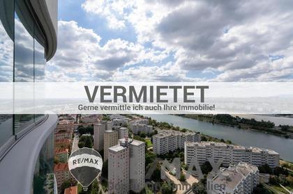 "VERMIETET - Traumhafte Wohnung im 26. Stock mit Loggia - UNO City - Reichsbrücke - Donauinsel"