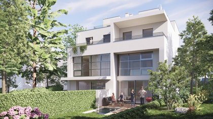 Baubewilligtes Projekt in zentraler Lage für 4 Häuser mit Eigengärten und Terrassen und Stellplätzen
