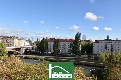 Stadtwohnung in Bestlage: Nähe Urania, Wien Mitte und Prater - 3.Zimmer-Traum mit Balkon und Donaukanal-Blick