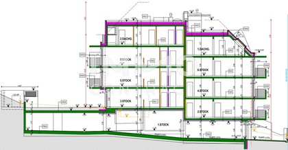 Bauträger- Baurechtsliegenschaft mit  Baubewilligung für Mehrparteienhaus mit 1304m² NWFL, BKII, 10,5m