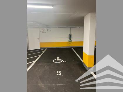 Tiefgaragenstellplatz mit E-Ladestation der LinzAG