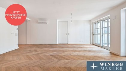 PROVISIONSFREI! Großzügiger 2-Zimmer-Erstbezug! Balkonwohnung mit Blick in wunderschönen Innenhof