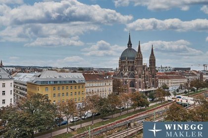 PANORAMABLICK über WIEN! Stilvolle 3,5 Zimmer Wohnung nahe der MARIAHILFER Straße mit MODERNSTER AUSSTATTUNG