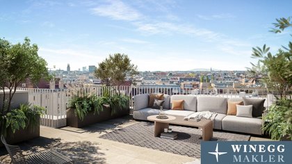 THE TEMPTATION - Penthouse - Stadtblick - 1 Ebene mit Terrasse + Dachterrasse