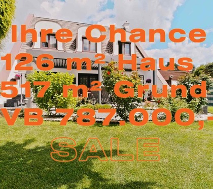 IHRE CHANCE: 126 m²-VILLA +517 m² EIGENGRUND +U2 U-BAHN NÄHE +GRÜNRUHELAGE+DOPPELGARAGE+KELLER IHRE CHANCE: 126 m²-VILLA +517 m² EIGENGRUND +U2 U-BAHN NÄHE +GRÜNRUHELAGE+DOPPELGARAGE+KELLER