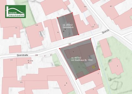 Geniales Stadthaus  + ca. 265m2 Baugrund gleich gegenüber - JETZT ANFRAGEN