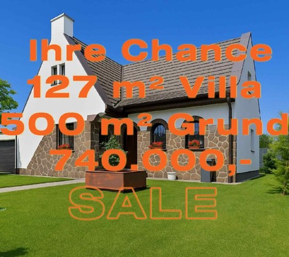 IHRE CHANCE: MODERNE EFH-VILLA +500 m² EIGENGRUND + GARTEN & TERRASSE +U2 U-BAHN NÄHE +FLUGZEUGFREI