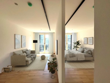 Sonnige 1 1/2 Zimmer-Wohnung ? Erstbezug in den DC Flats - zu mieten in 1220 Wien