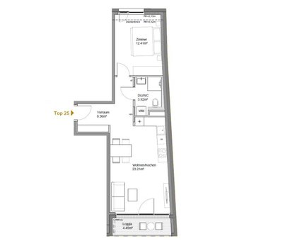 Erstbezug! 2-Zimmer-Loggiawohnung mit Stellplatz zu vermieten!