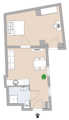 Charmante 2-Zimmer-Altbauwohnung mit Balkon in zentraler Lage Charmante 2-Zimmer-Altbauwohnung mit Balkon in zentraler Lage