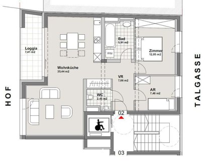 Nahe Westbahnhof! Gut aufgeteilte 3-Zimmer-Wohnung mit Loggia zu vermieten! Nahe Westbahnhof! Gut aufgeteilte 3-Zimmer-Wohnung mit Loggia zu vermieten!