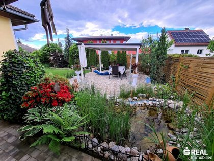 Voll unterkellerter Bungalow mit herrlichem Garten und einer Doppelgarage in bester Lage in Klagenfurt