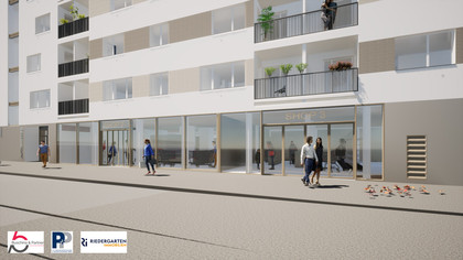 Top-Geschäftsfläche in großvolumigem Neubau-Wohnprojekt in 1160 Wien zu mieten (bis zu 1.400 m² Nutzfläche möglich)